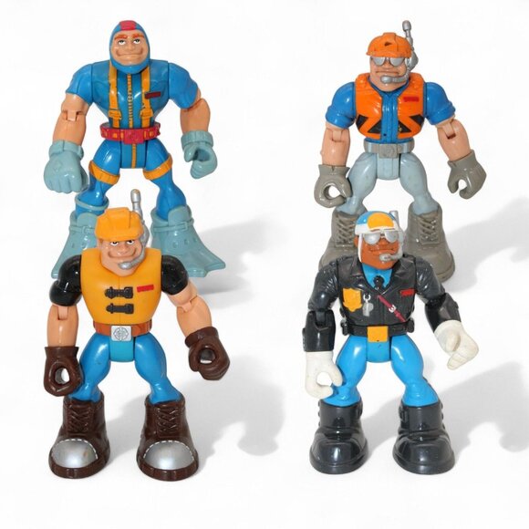 Mattel Rescue Heroes Action Figures Lot Of 4 Vintage Collectibles - Picture 1 of 11
